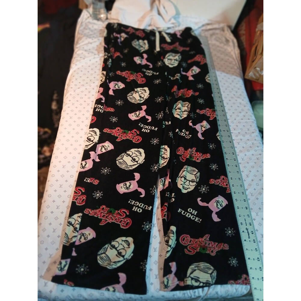 A Christmas Story Men’s 2XL Pajama Lounge Sleep Pants “Oh Fudge” Soft Fleece
